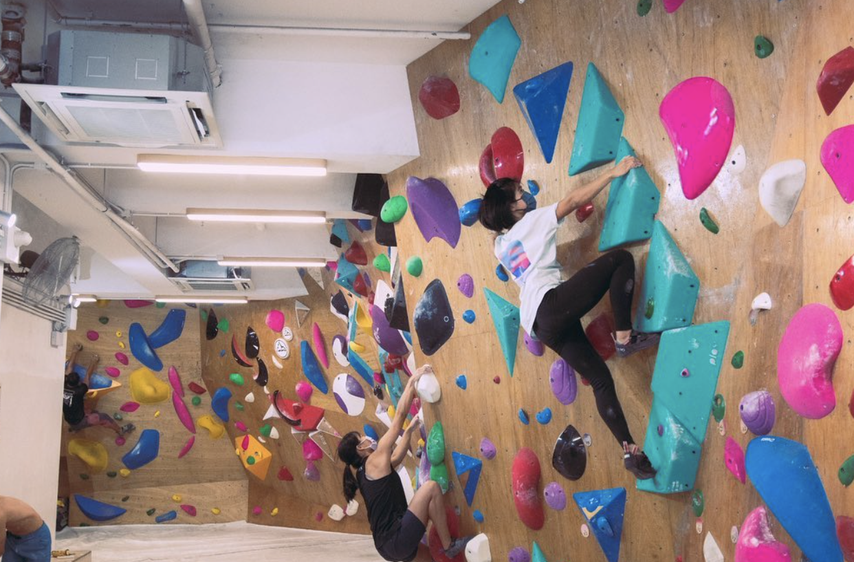 Campus climbing面積不大，但勝在方便及夠平！（圖片：IG@campusclimbing_hk）